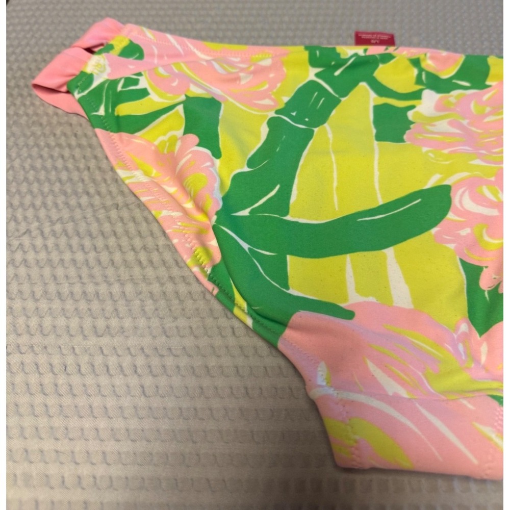 Lilly Pulitzer Bandeau Fan Dance Strappy Hipster Bikini Bottom SZ Large‎ - Picture 12 of 14
